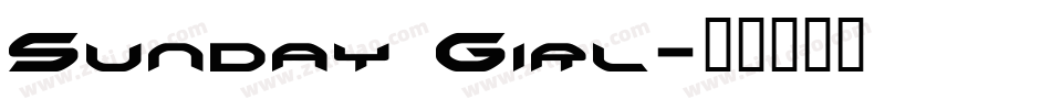 Sunday Girl字体转换
